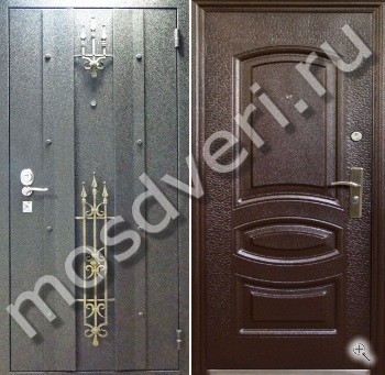 Дверь с ковкой и терморазрывом TD-50 - купить от производителя Мосдвери Дверь с ковкой и терморазрывом TD-50