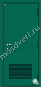 Противопожарная дверь с вентиляционной противопожарной решёткой СР-12 - купить от производителя Мосдвери Противопожарная дверь с вентиляционной противопожарной решёткой СР-12